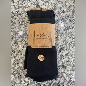 BOC s/m fleece lined leggings